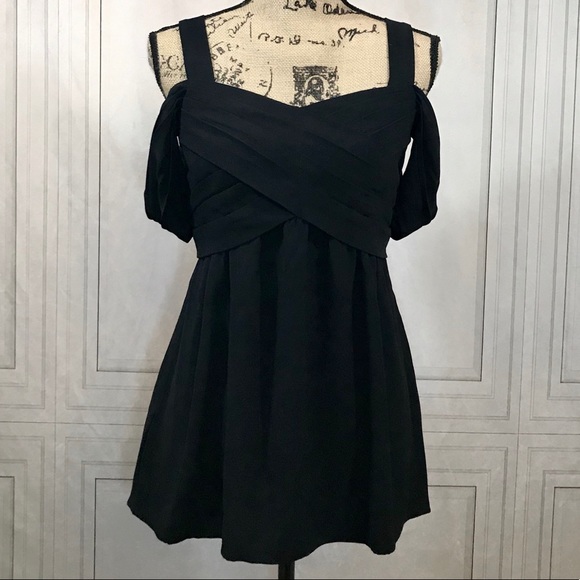 Ann Taylor Tops - Ann Taylor Cold Shoulder Faux Wrap Top